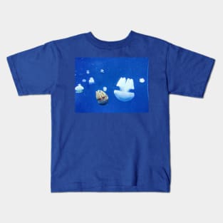 Jelly fish in the deep blue sea Kids T-Shirt